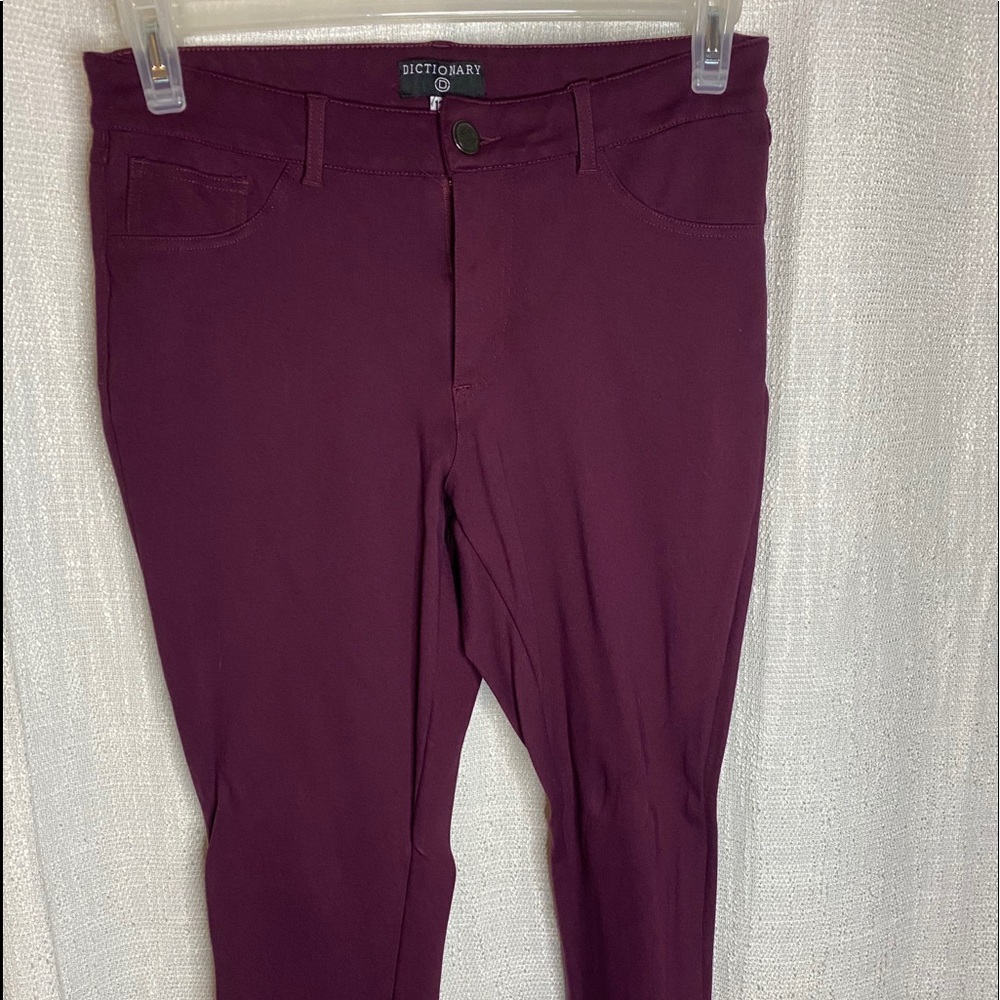 Stretchy purple jeans
